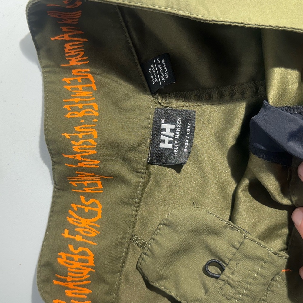 Helly Hansen Men’s Olive Green Board Shorts - Size 31